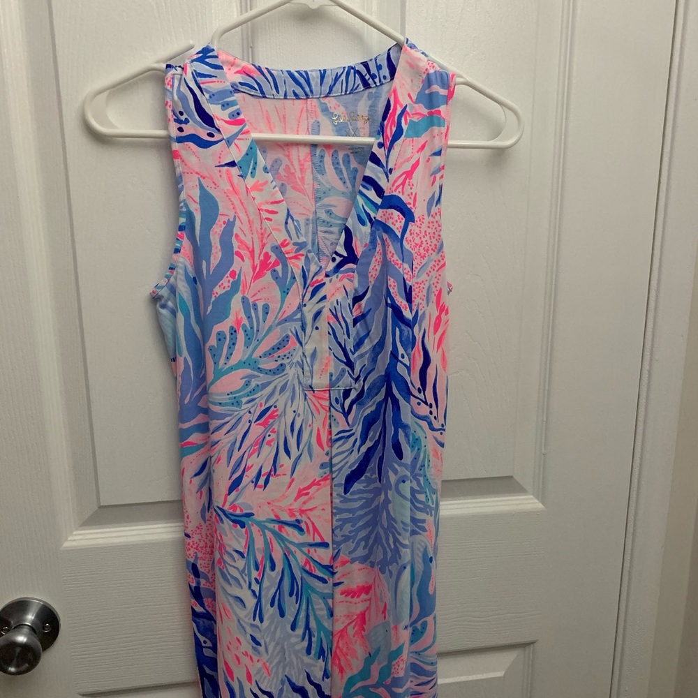 Floral shift dress
